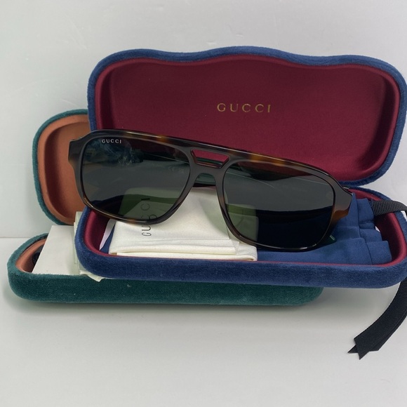 💯- New Original GG0925S 002 Pilot-Frame Acetate Sunglasses - Picture 10 of 15